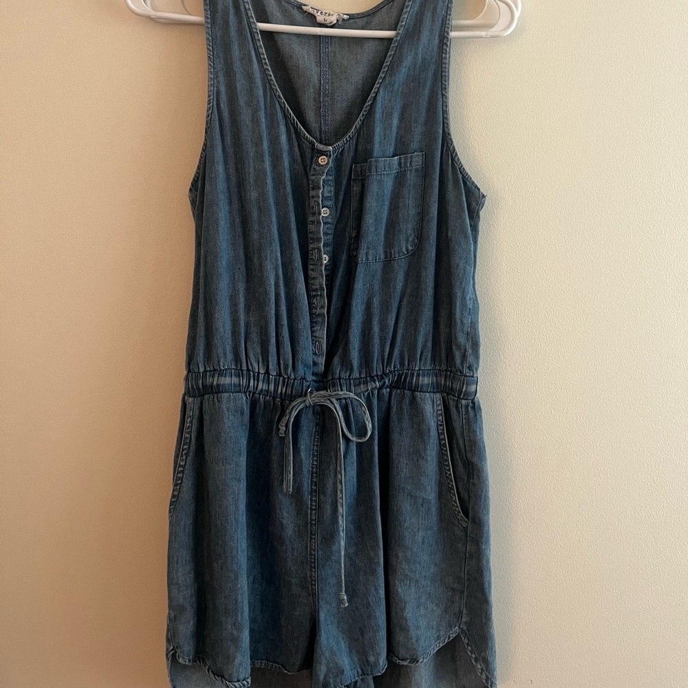 Faux denim romper! Size medium!